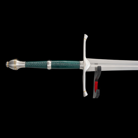 SWH-1016 Swordier Ranger HEMA Longsword with Genuine Leather Scabbard Green Edition