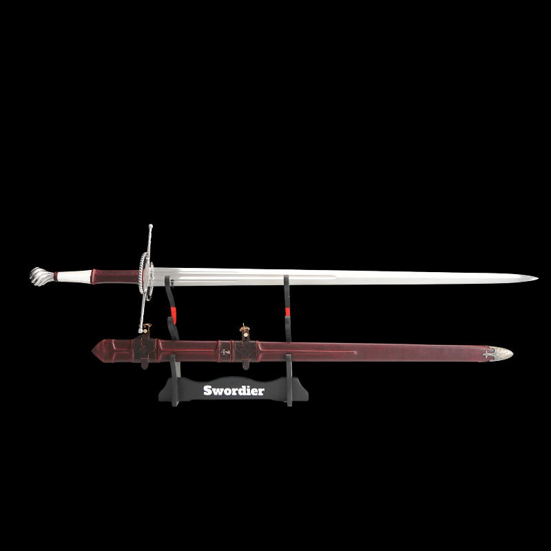 SWMZ-1013 Swordier Upgraded Type XXa Medieval Longsword – Spring Steel Blade, Wire-Wrapped Grip & Leather Scabbard
