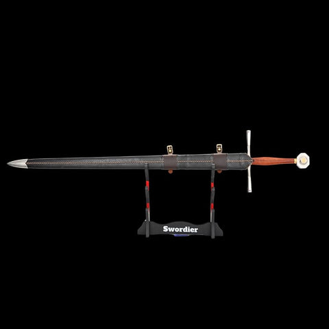 SWMZ-1040 Swordier Medieval Knight Longsword Classic Two Handed Style Sword with Scabbard